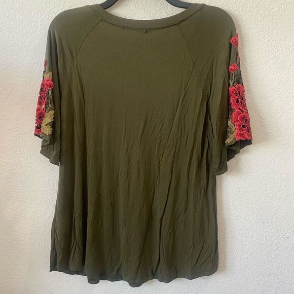 West Kei Rose Applique Top Size S - Picture 5 of 7